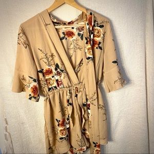 Floral Skort Romper (L)